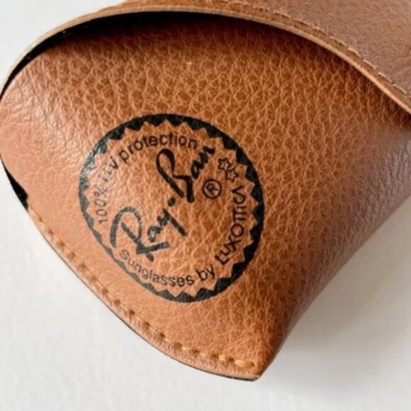 Ray-Ban Textured Leather Sunglasses Case Brown - Picture 6 of 6